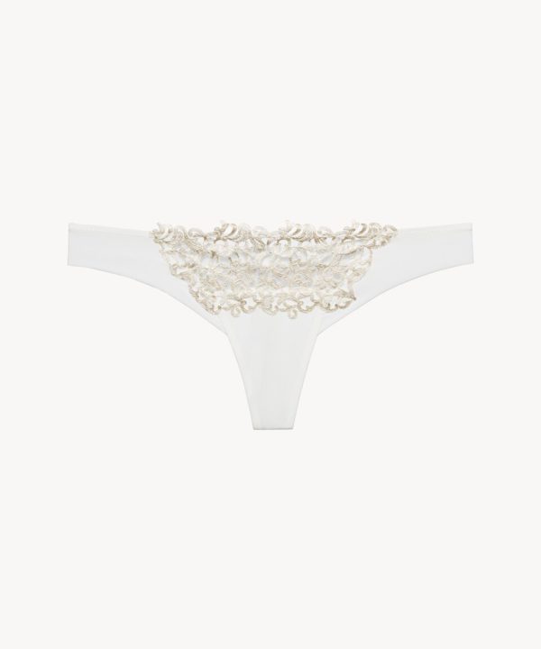 трусы стринги из модала с макраме la perla