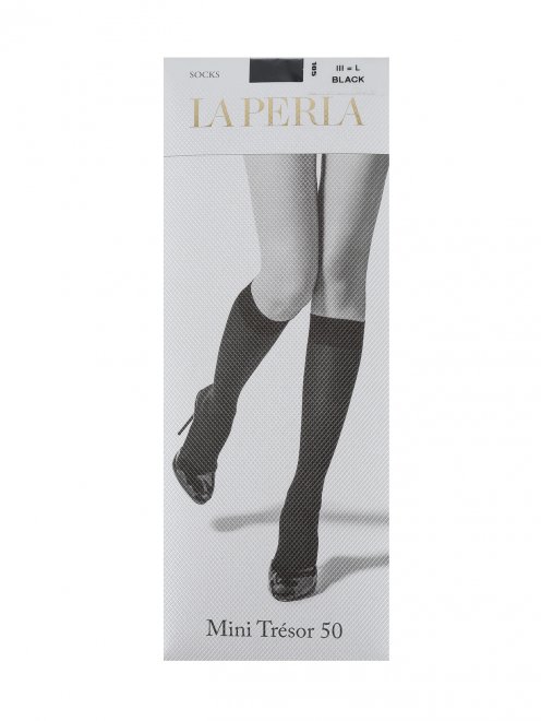 носки высокие черные la perla