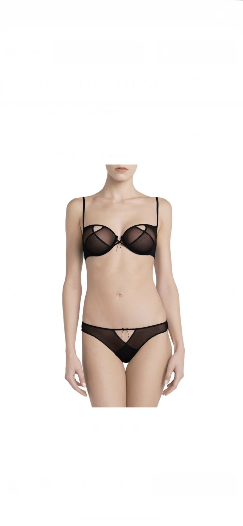 комплект белья из тюля la perla