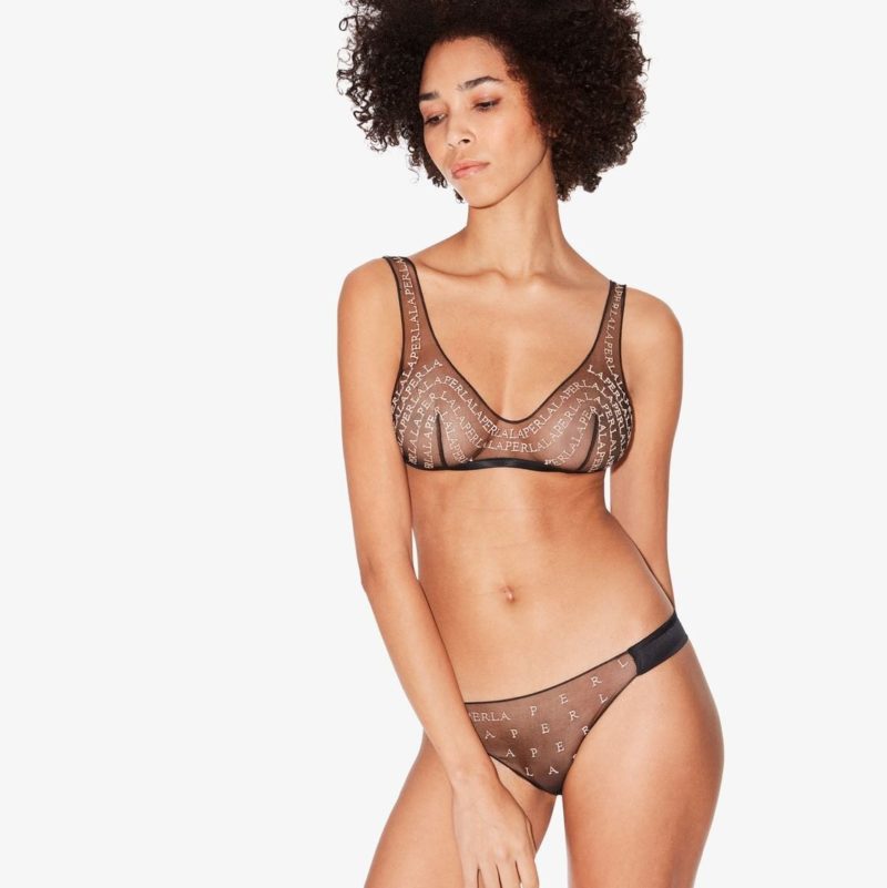 Мягкая чашка без кости logo motion SS2022 la perla