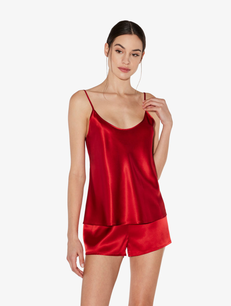 Пижама la perla шортами красная