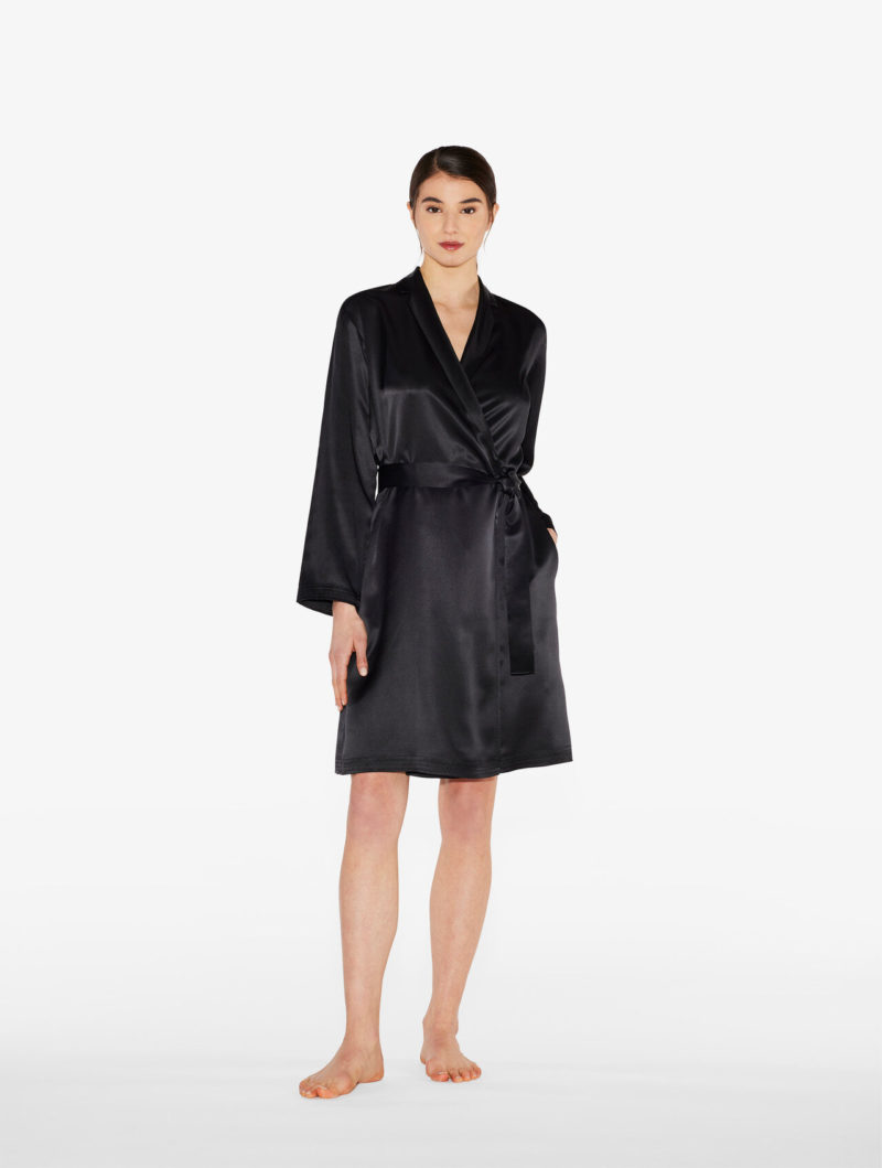 Шелковый халат la perla silk