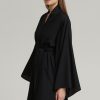 черный халат кимоно perlei