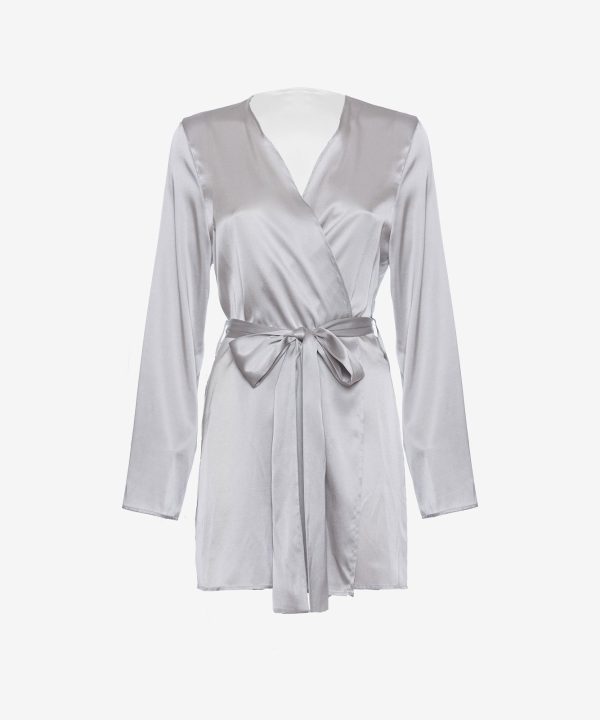 шелковый халат короткий C.alla