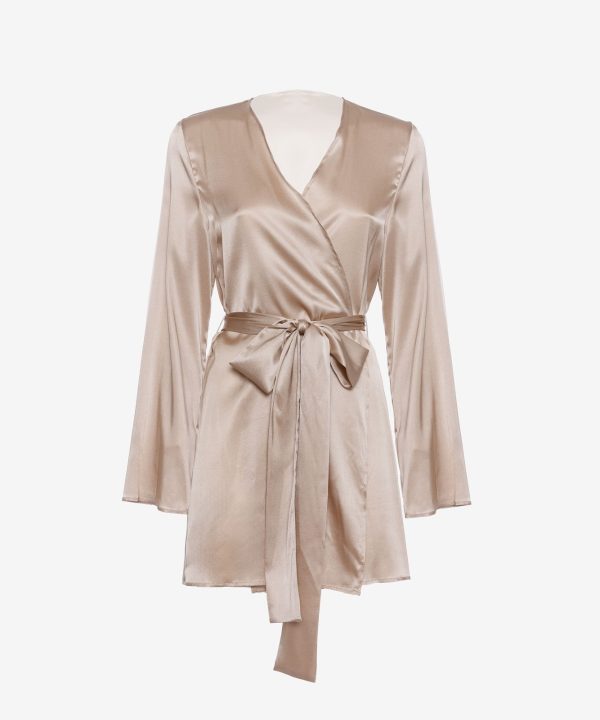 шелковый халат короткий C.alla